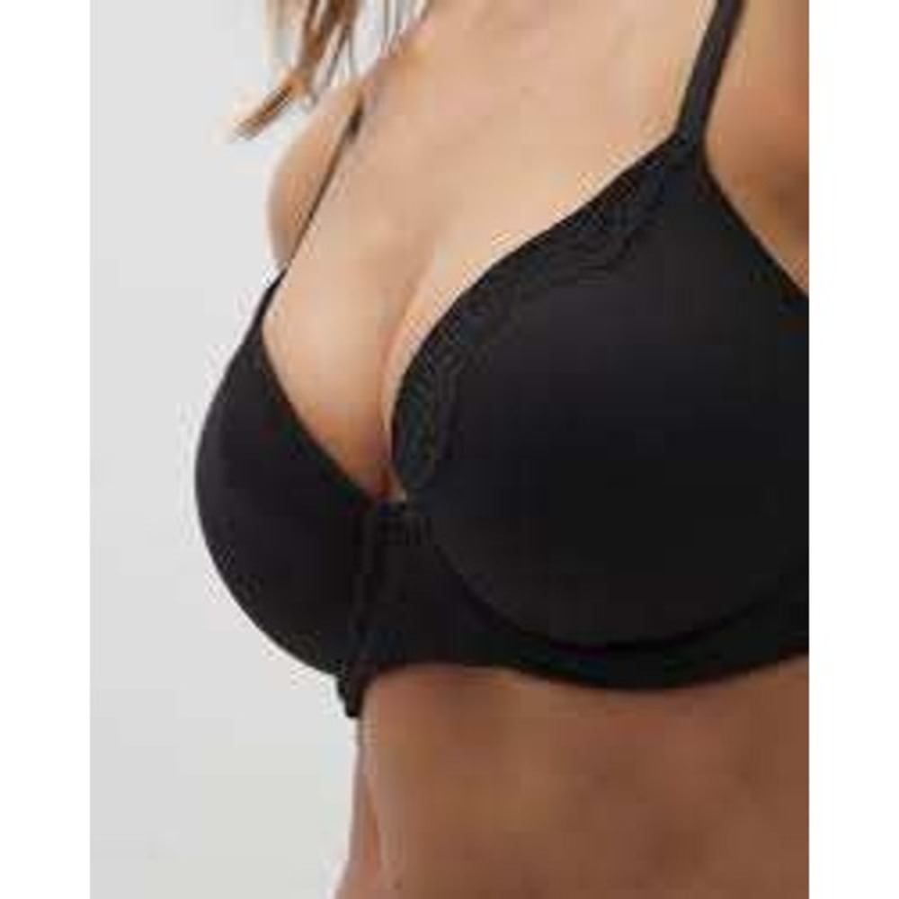 Soma Embraceable‎ Crochet Perfect Coverage Bra Black Underwire 36DDD 012501
